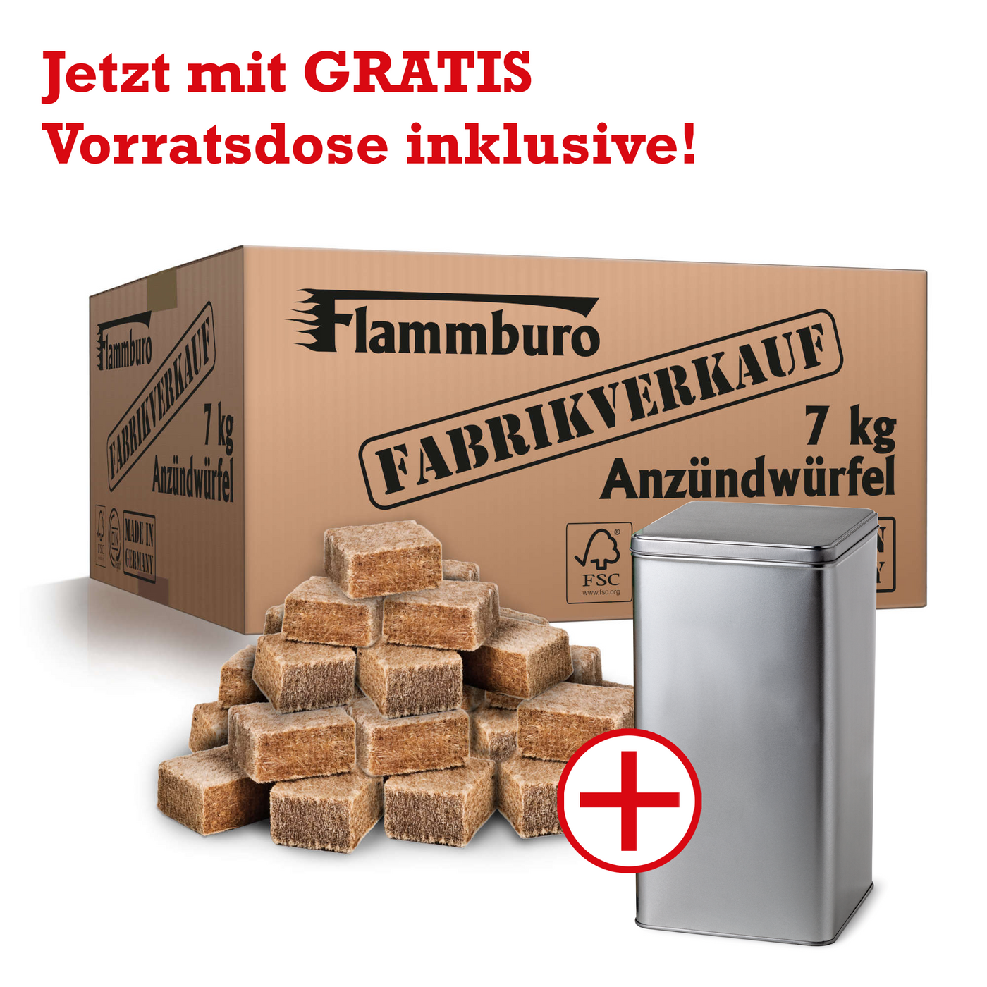 Ökologische Anzündwürfel - 7 kg