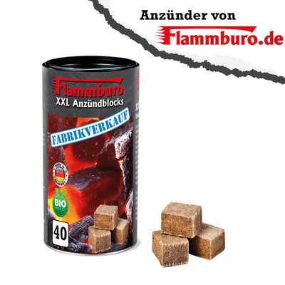 Ökologische XXL-Anzündblocks 9x40 Würfel