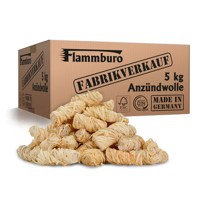 Ökologische Anzündwolle - 3, 5 oder 10 kg