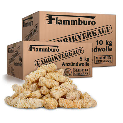 Ökologische Anzündwolle - 3, 5 oder 10 kg