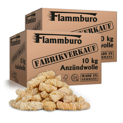 Ökologische Anzündwolle - 3, 5 oder 10 kg