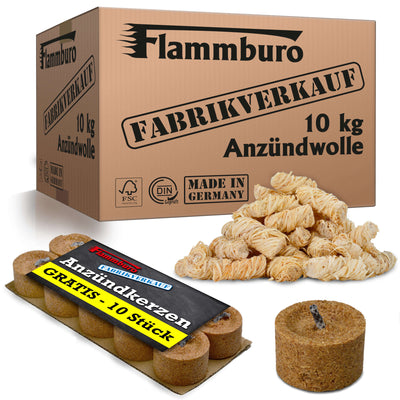 Ökologische Anzündwolle - 3, 5 oder 10 kg