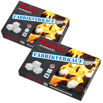 Anzündwürfel Paraffin - 24 Anzündplatten / 1152 Würfel