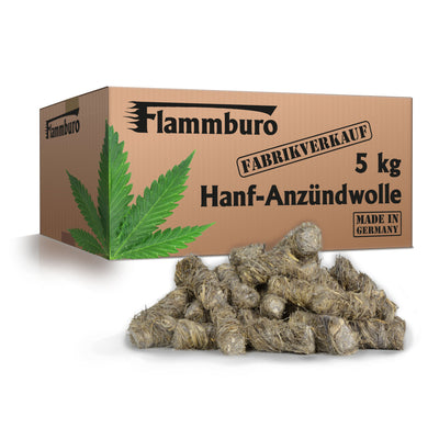 Hanf-Anzündwolle - 5 oder 10 kg