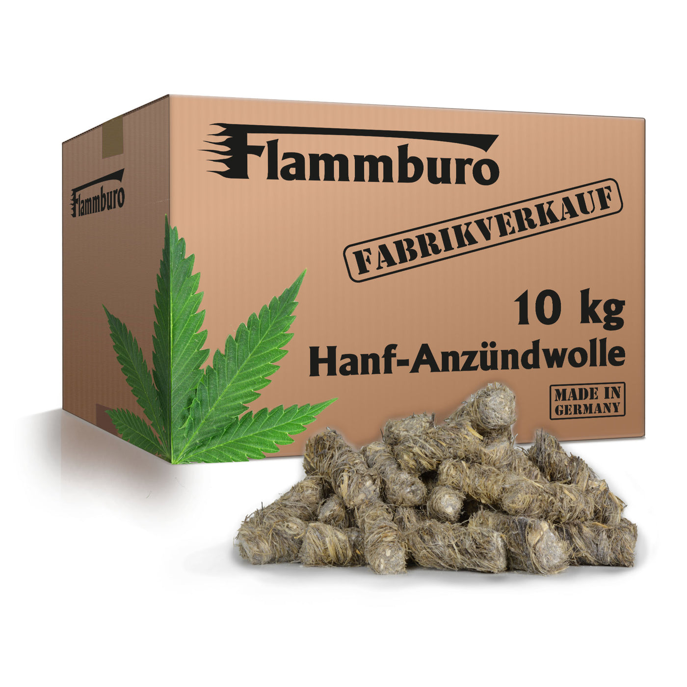 Hanf-Anzündwolle - 5 oder 10 kg