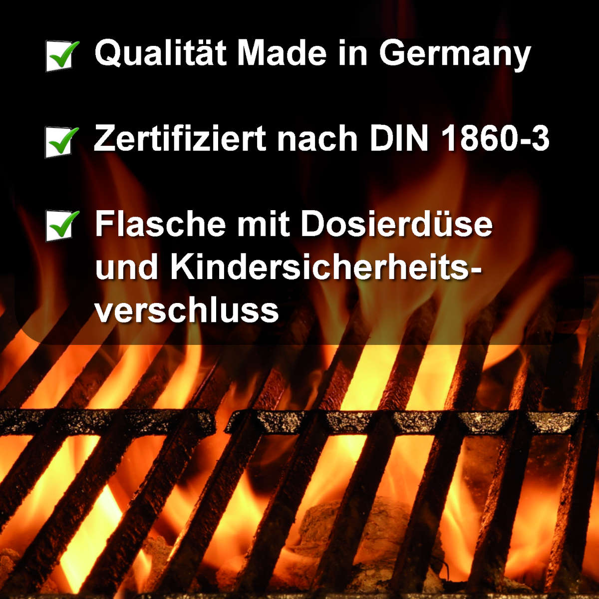 Grillanzünder Flüssiganzünder FLAMMBURO Qualität Made in Germany